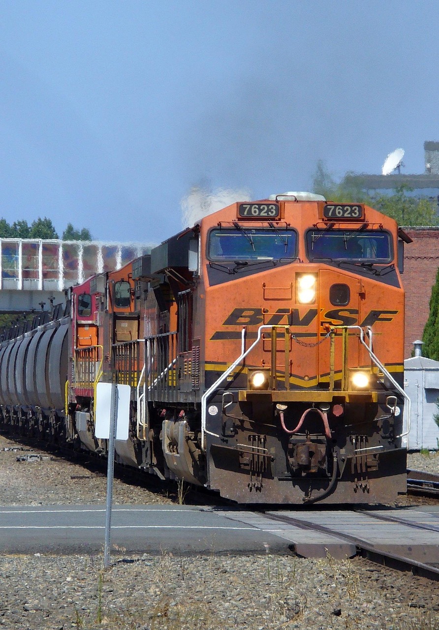 seattle, train, freight train