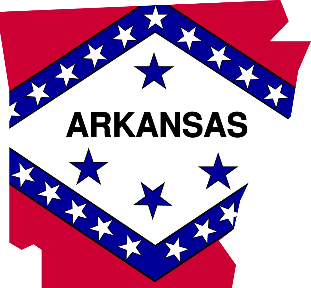 arkansas, flag, map, usa, america