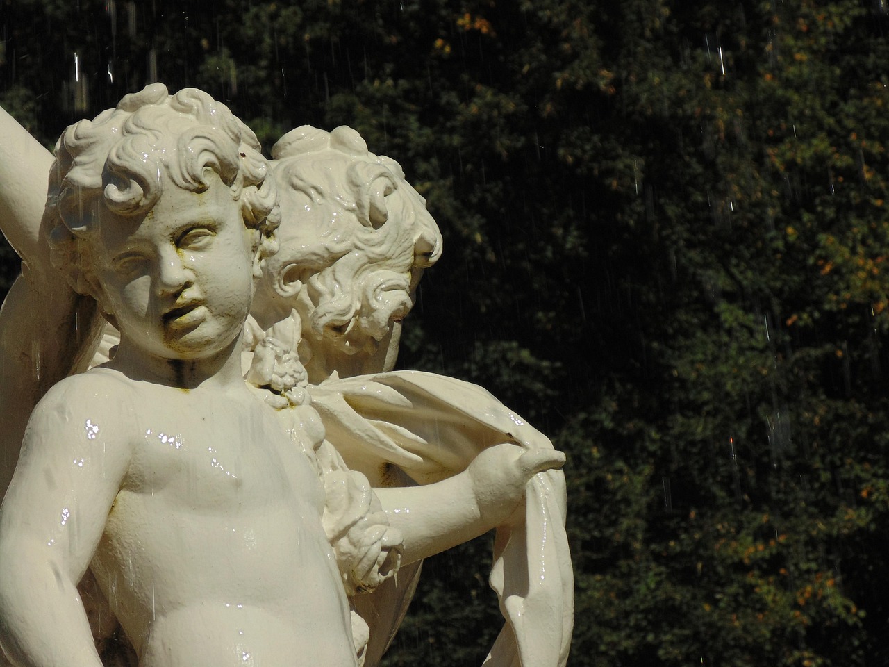 fountain, sculpture, baroque, water, fontana