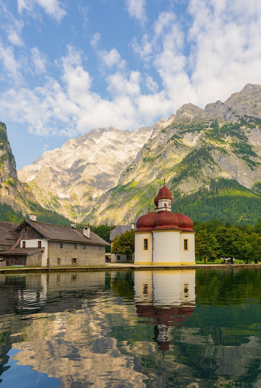 bartholomä st, king lake, watzmann, destination, mountains, mountain landscape, national park, lake, mountain lake, summit, heaven, idyllic, atmospheric, reflection, berchtesgaden, upper bavaria, nature, bavaria