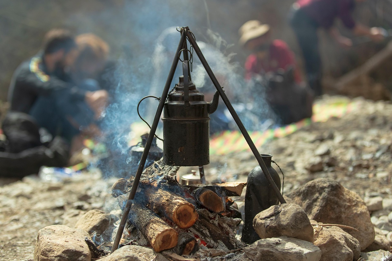 picnic, kettle, iran, mashhad, travel, tourism