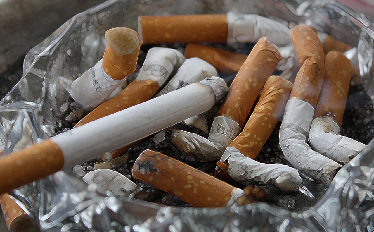cigarettes, ashtray, ash, smoking, nicotine, cigarette butts, cancer, disease, addiction, cigarette smoking