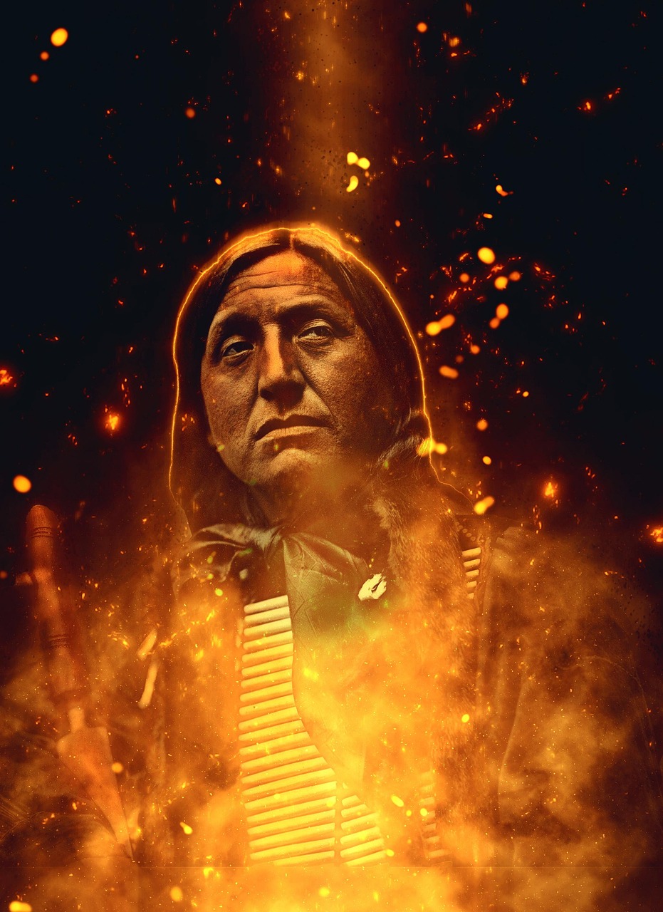 native american, leader, glory, glow, hero, tribute