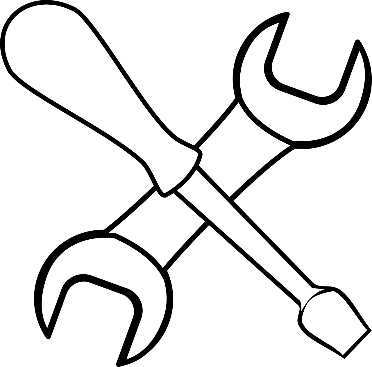 screwdriver, spanner, tools, construction, equipment, carpenter