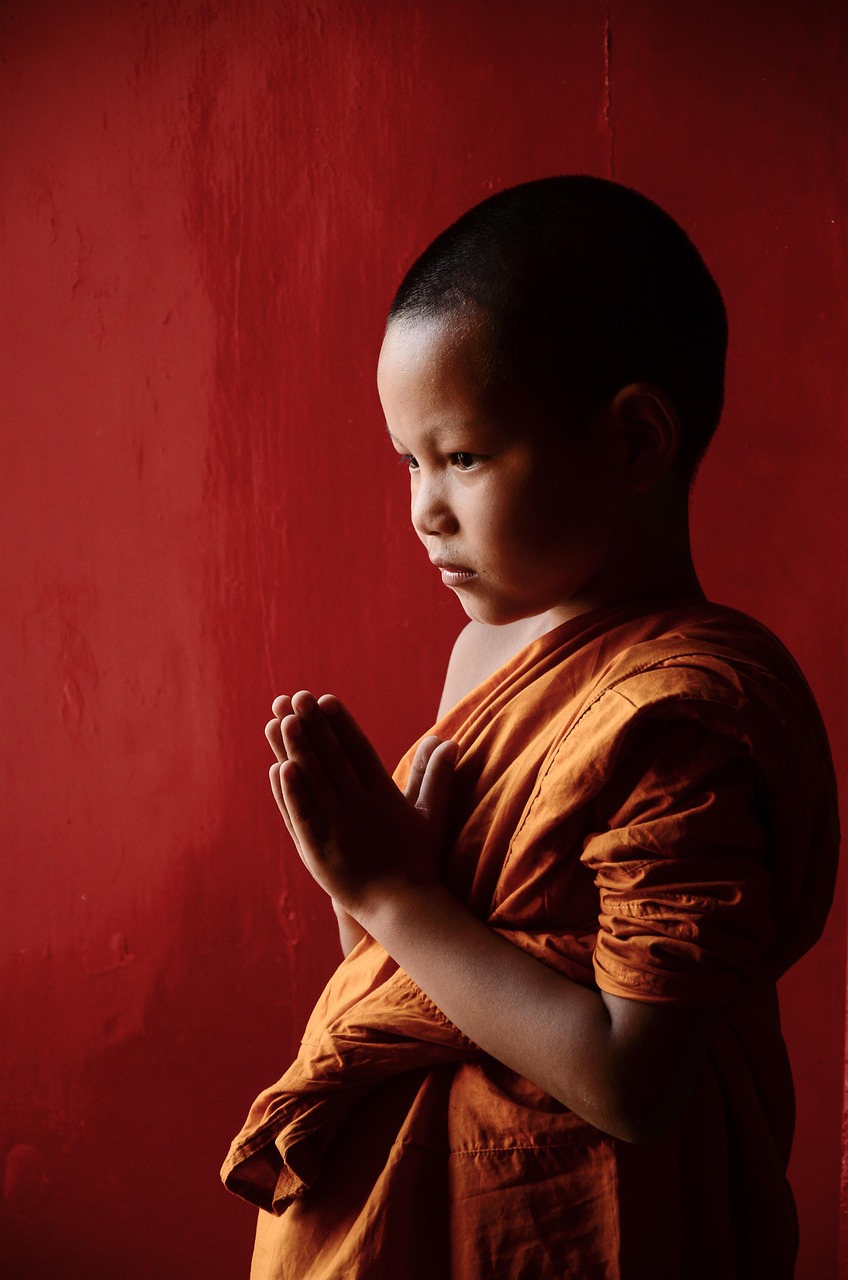 novice, buddhism, monks, religion, faith, asia, traditional, boy, temple, thailand, child