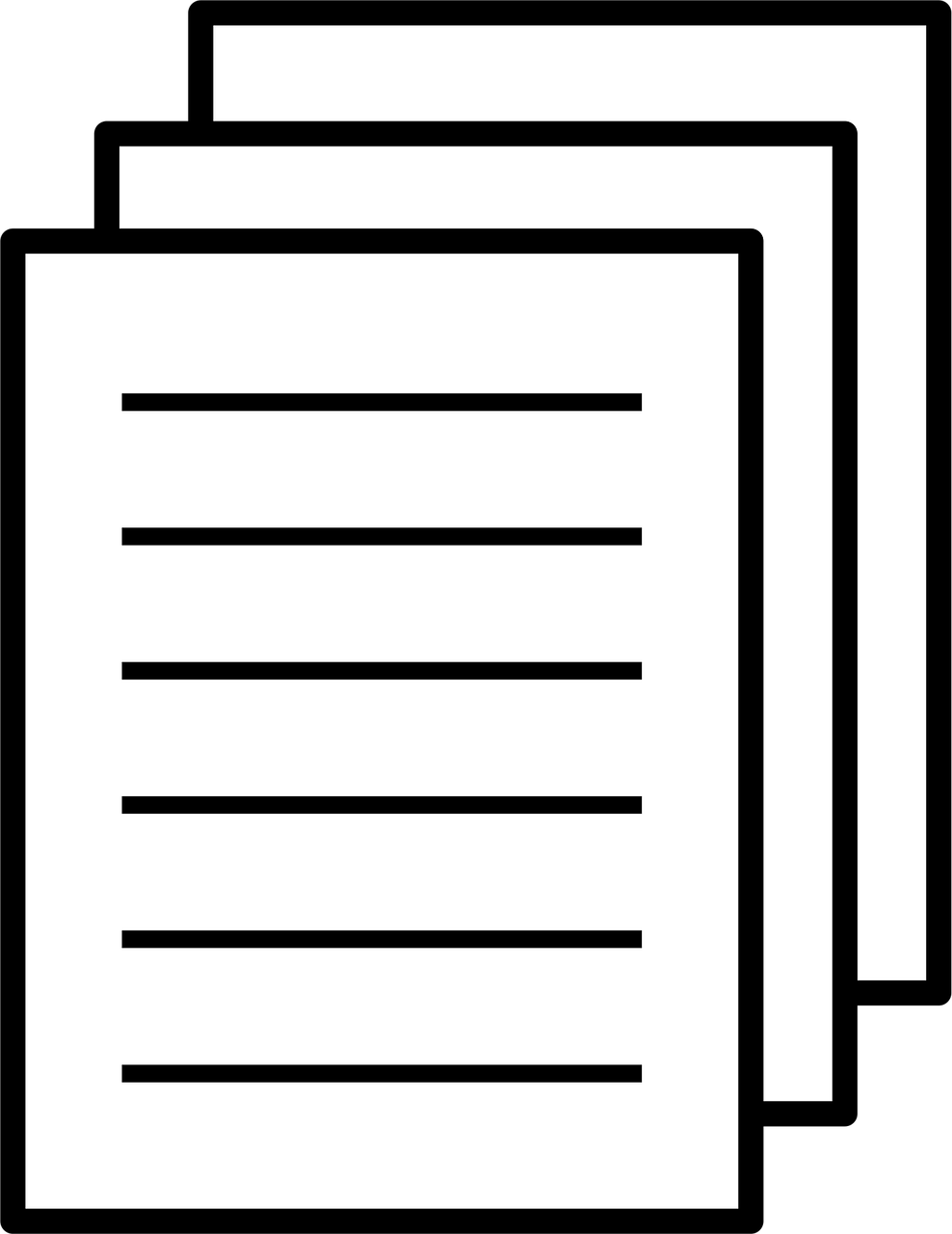 paper, sheets, multiple, ruled, page, blank, template, notepaper, copyspace, material, horizontal