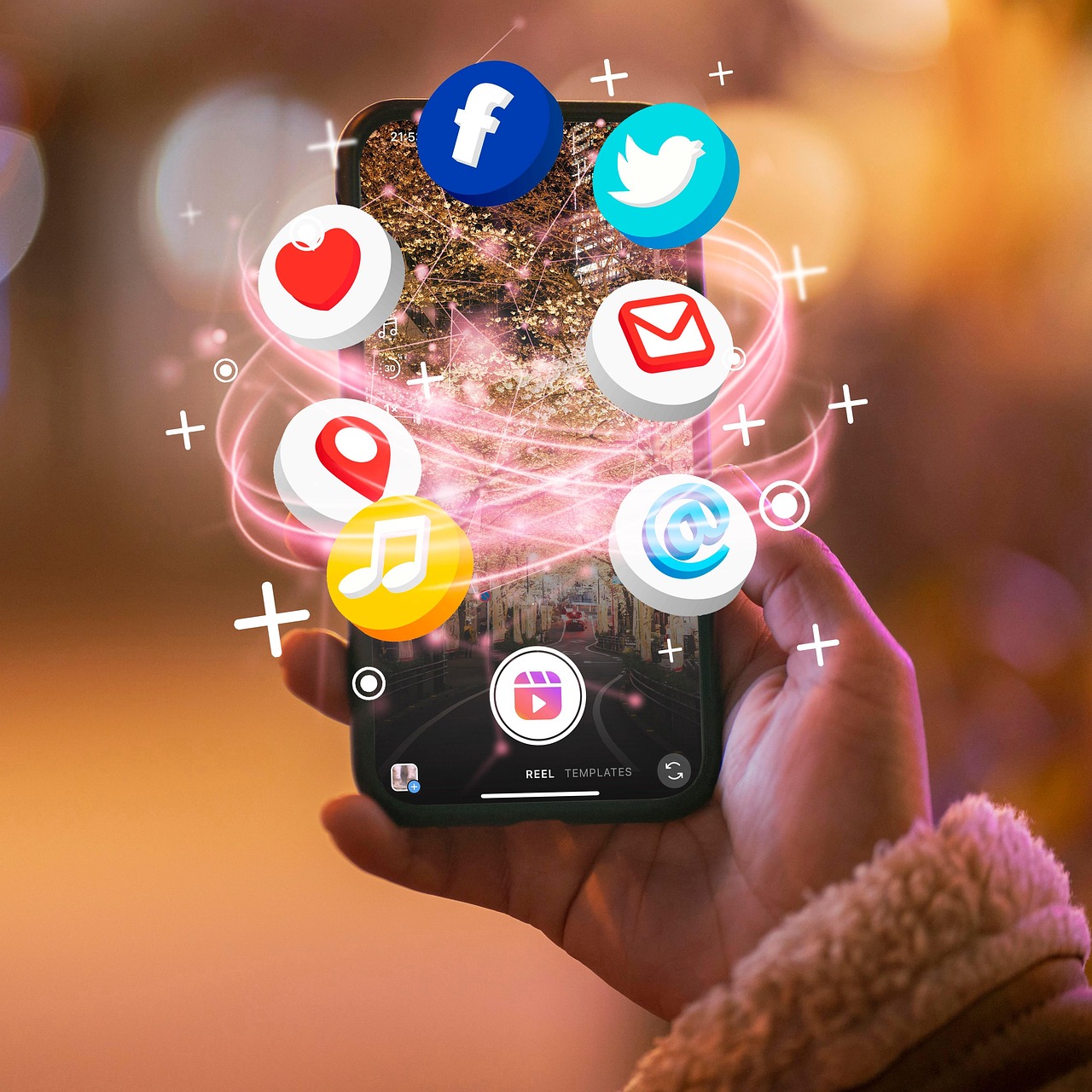 smartphone, social media, internet, apps
