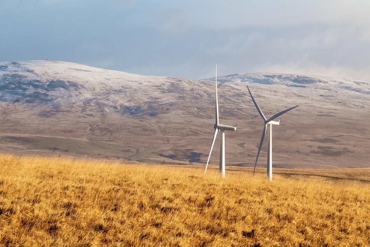 windmills, wind turbines, wind farm, field, grass, moorland, mountains, wind power station, wind power plant, structure, hill, countryside, clean energy, green energy, renewable energy, electricity, power, nature, landscape, brecon beacons national park