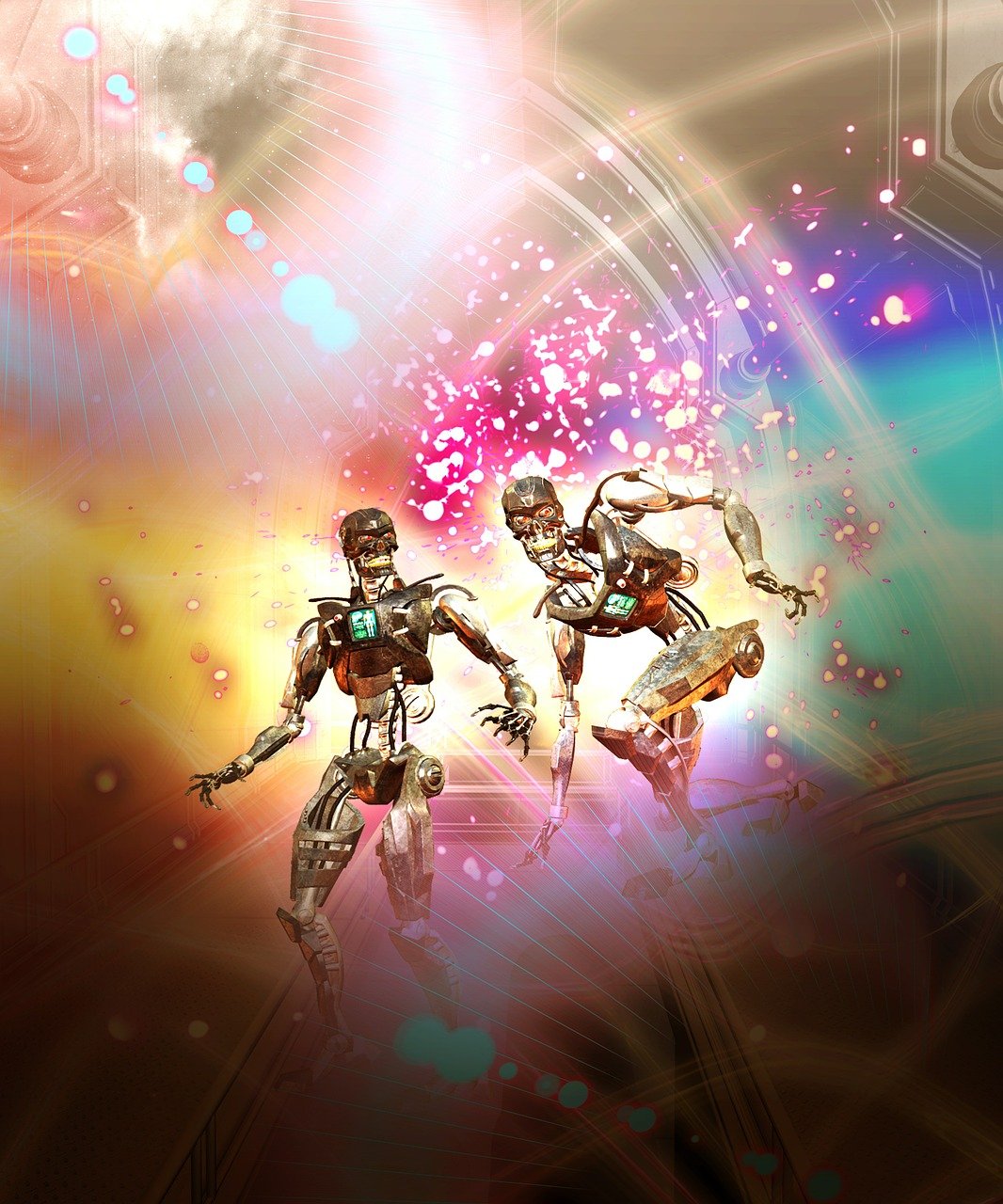robots, terminator, mechanical, cyborg, androids, future, science fiction