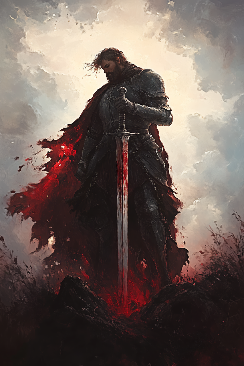 ai generated, st george, mythology, folklore, english, england, pagan, paganism, christianity, saint, fantasy