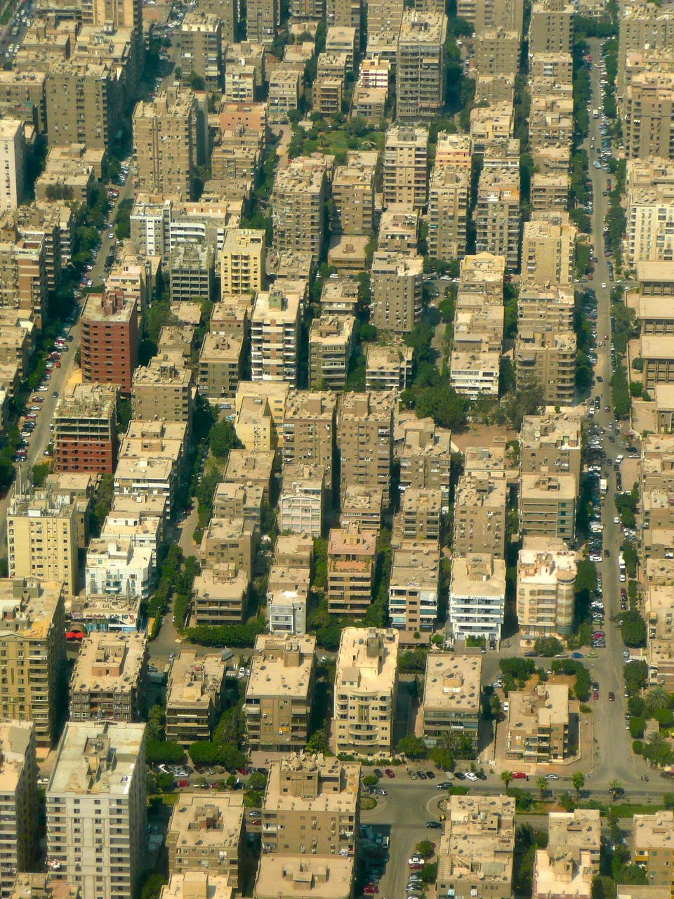 cairo, house, city, building, roofs, aerial view