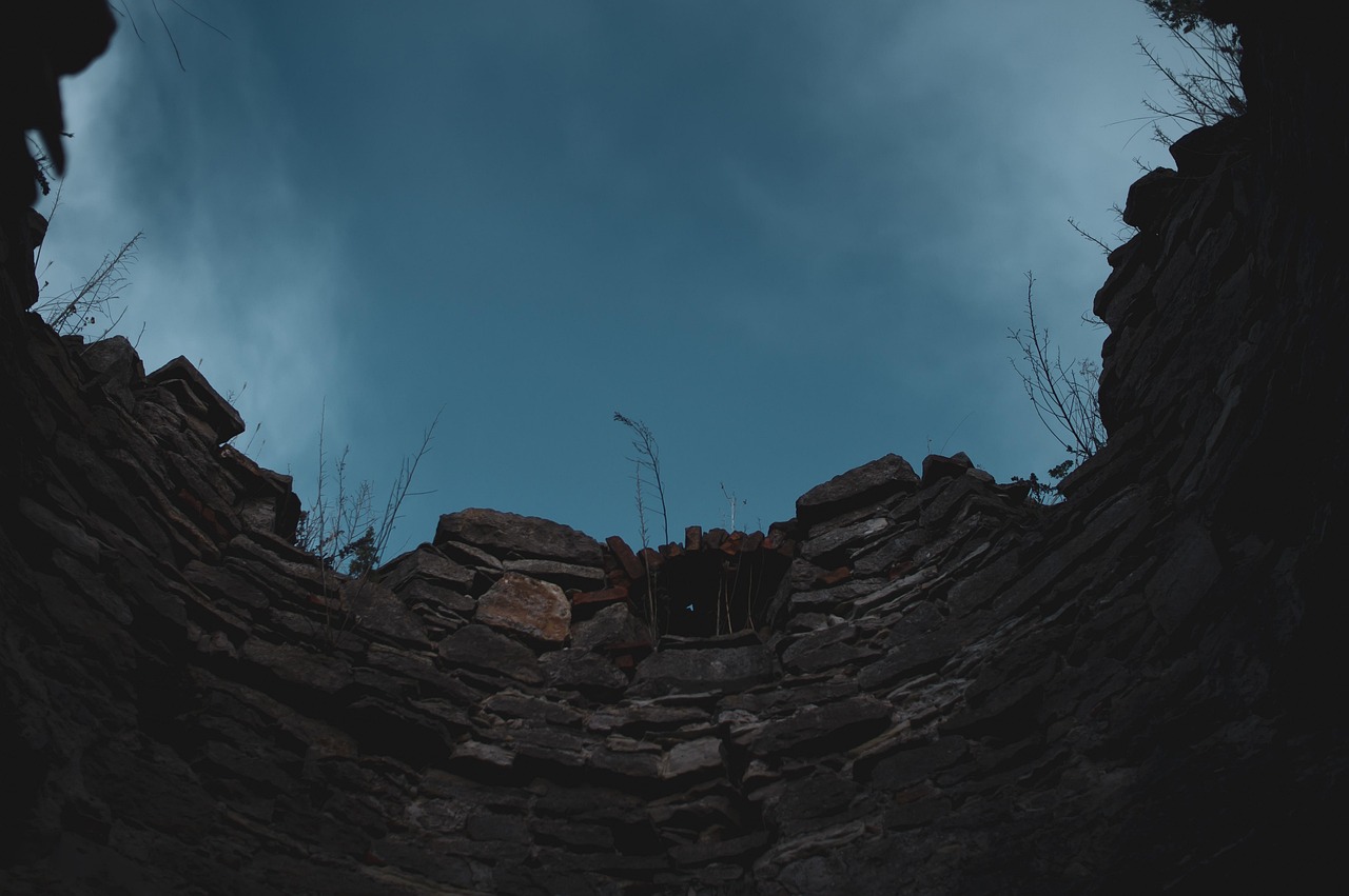 evening, tower, sky, clouds, bottom view, summer