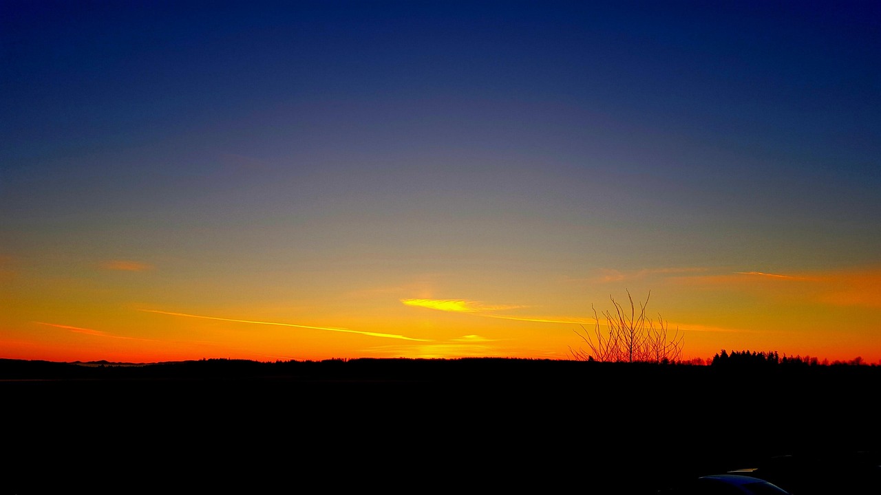 washington state skyline, sunset, skyline