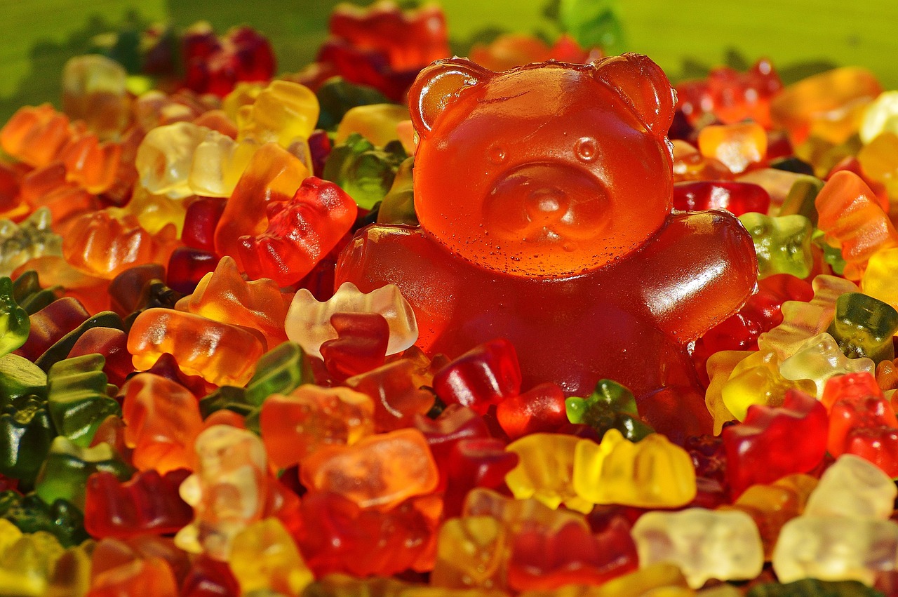 giant gummy bear, gummy bear, gummi bear, bear, yummy, coloured, colorful, sweetness, gummy bears, haribo, nibble, children, fruit jelly mixture, cute, snack, sugar