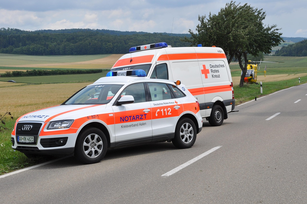 emergency doctor, ambulance, helicopter, rescue