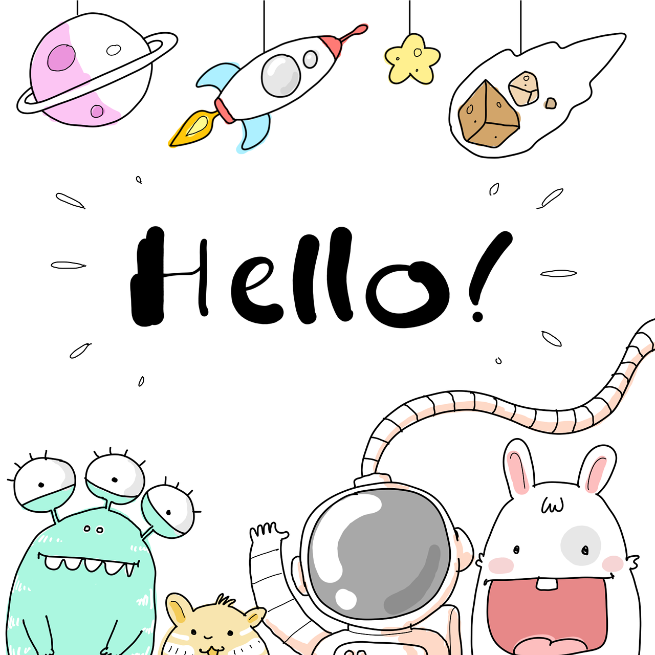 toys, astronaut, rocket, planet, galaxy, alien, monster, child, kid, plane, hello, rabbit, cat, star, space, funny, comic, hero, party, happy