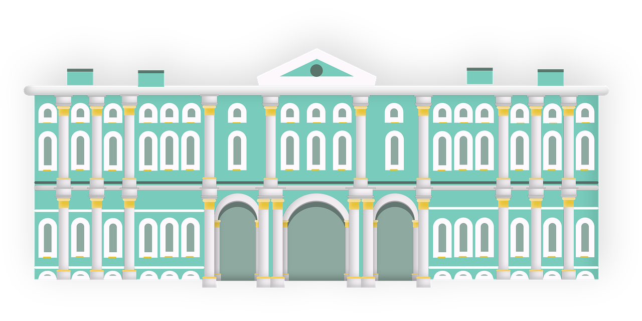 saint petersburg, russia, winter palace, architecture, building, clip art, cutout