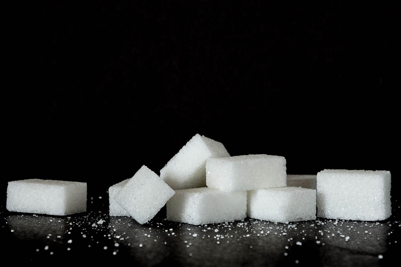 sugar, sweets, black background, calories, food, power, soft, food product