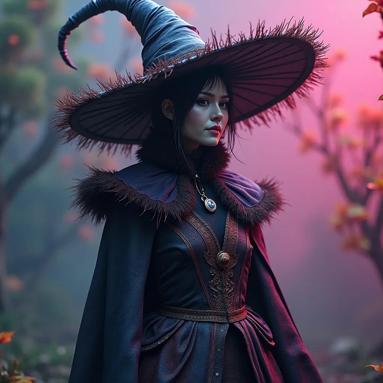 ai generated, witch, halloween, spooky, woman, character