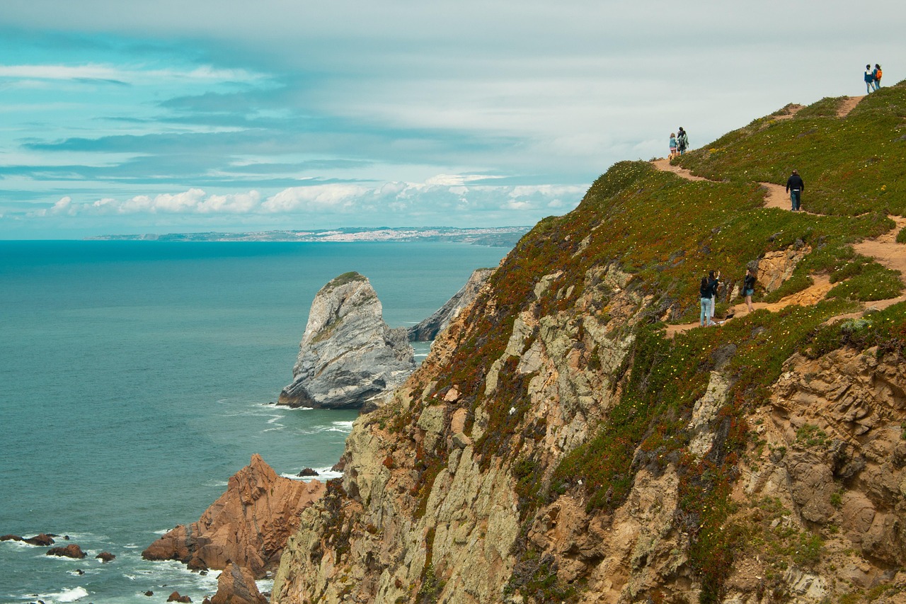 lisbon, portugal, ocean, atlantic ocean, cabo da roca, sintra, western europe, nature, sea, sky