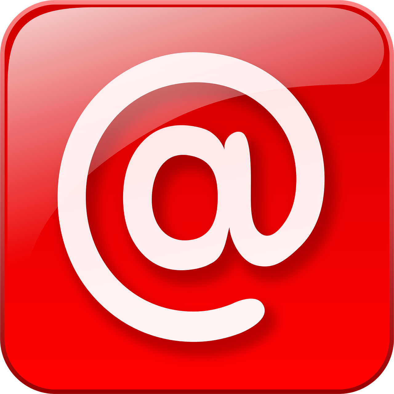 email, button, glass, glossy, red, red email, red glass, red glasses