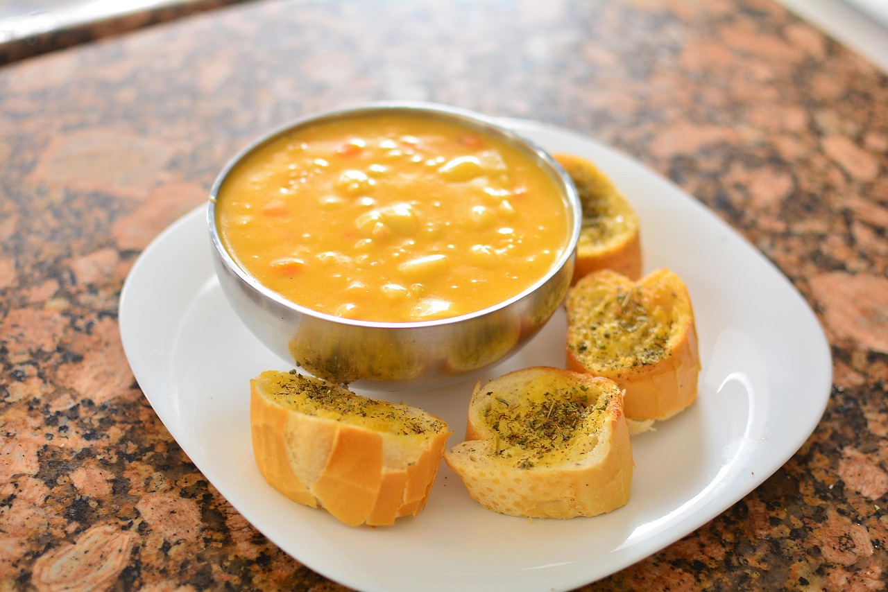 soup, bread, delicious, food, breakfast, lunch, vitamins, appetizer, bake, brown bread