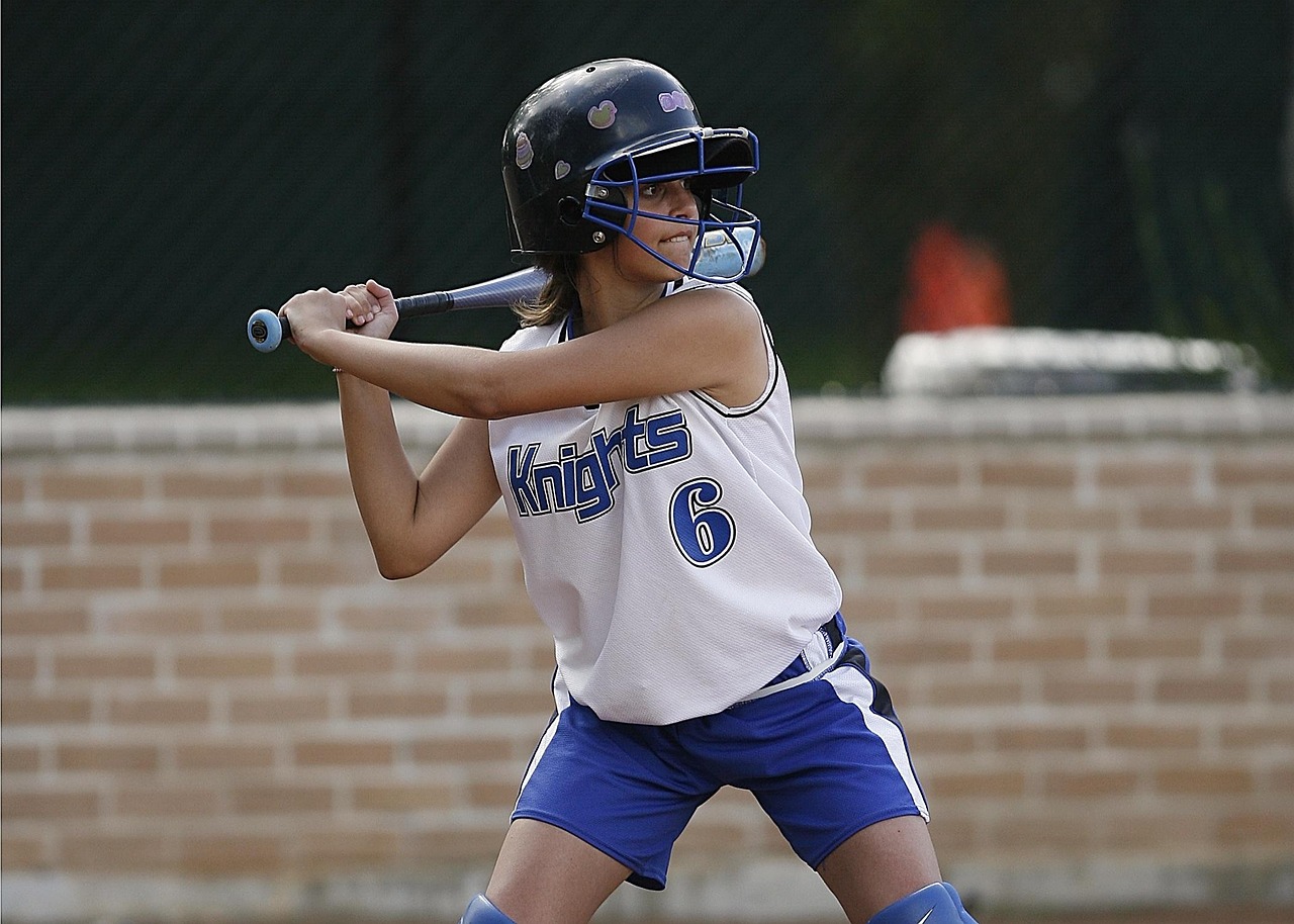 softball, batter, female, teenager, game, competition, teen, uniform, bat, hitter, athlete, player, infield, sport, youth, girls, concentration, home, helmet, batting