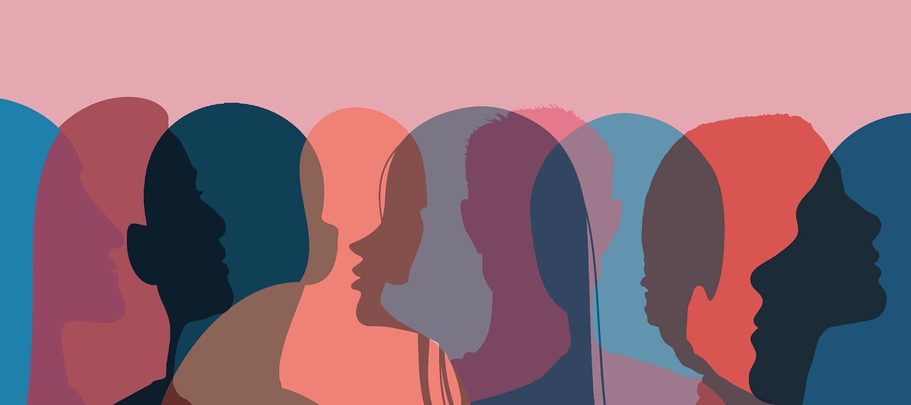 gender, transsexual, communication, conversation, social, personal, silhouettes, transparent, transgender, concept, masculine, female, bisexual, tolerance, sexuality, individuality, lgbtq