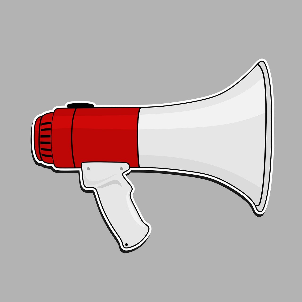 megaphone, speaker, loud, shouting, amplifier, noise, sound, noisemaker, design