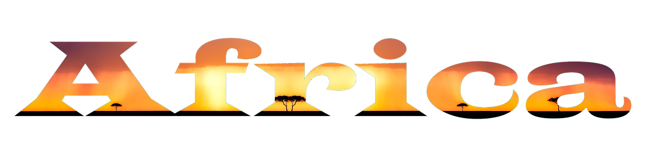 africa, font, text, typography, word, letters, scenic, design, decorative, artistic, cutout, clip art