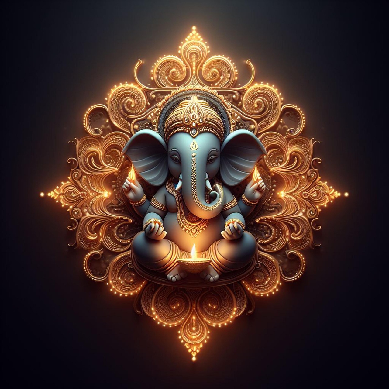 ganesh, ganesha, god, religion, hindu, deity, hinduism, ganpati, india, ganapati, culture, religious, lord, elephant, traditional, spiritual, worship, festival, statue, chaturthi, mythology, asia, ai generated