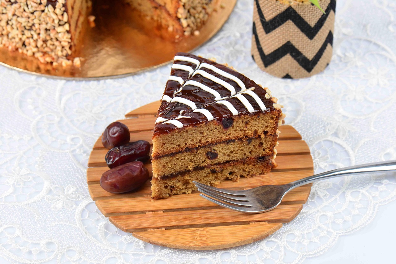 date cake, cake, sweet, date