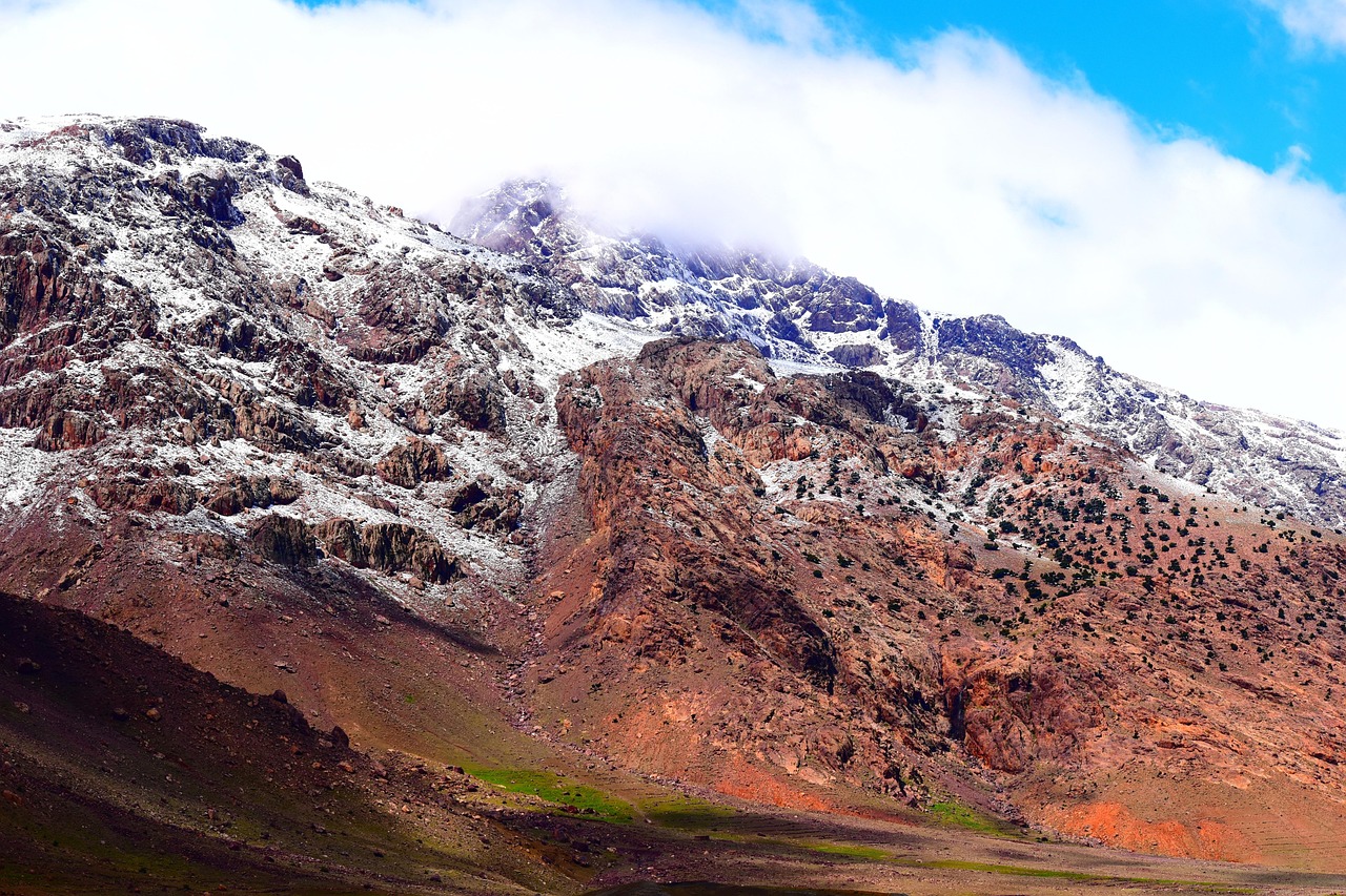 nature, landscape, morocco, mountain, atlas, desert, mountains