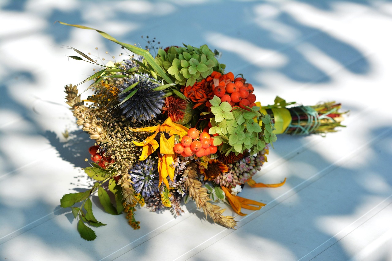 bouquet, herb, herbs, field flowers, field plant, shine, mother of god herb