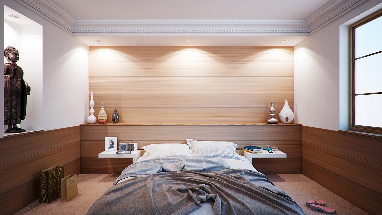 Landscape from bedroom furniture, United Kingdom
