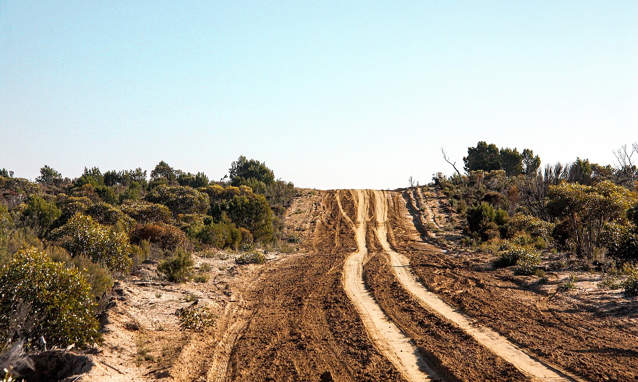 desert, dirt road, countryside, rural, track, roadway, sandy, landscape, australia