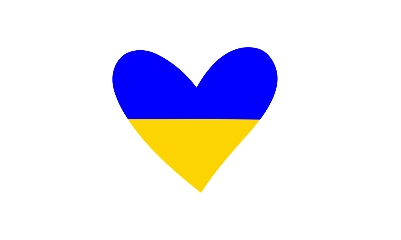 ukraine, heart, national colours of ukraine, cutout, ukraine flag, ukrainian flag