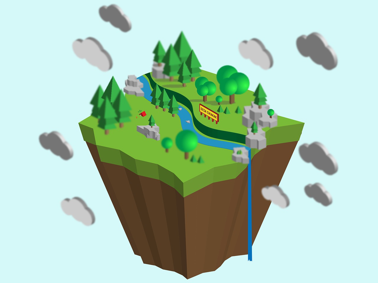 isometric, art, design, cartoon, inkscape, 3d, paper, flat