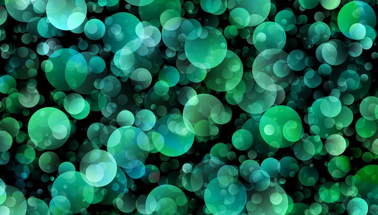 light, circles, background, points, abstract, light source, magic, template, new, to dye, green