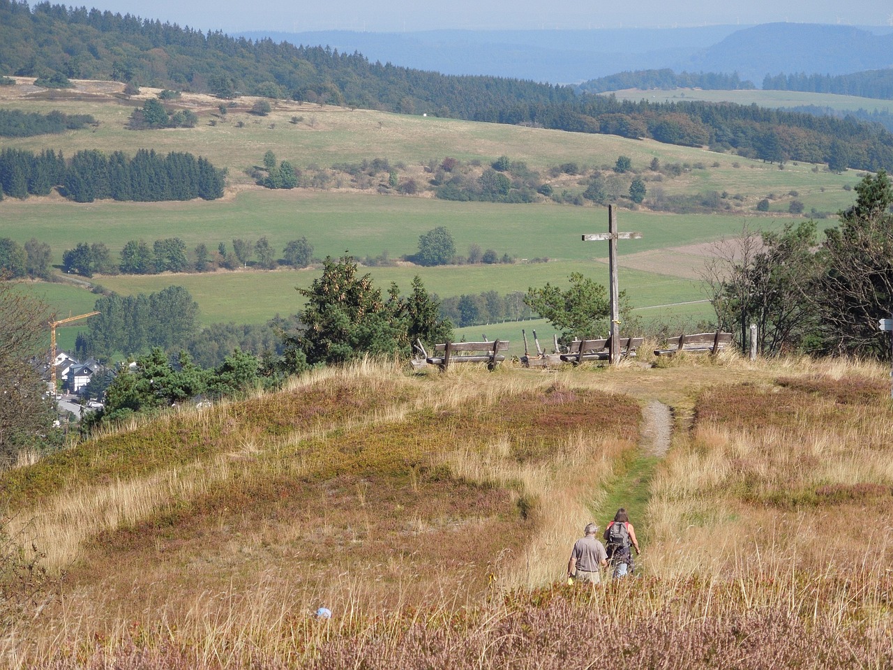 pagan, heath area, upland, sauerland, usseln, willingen, summit cross