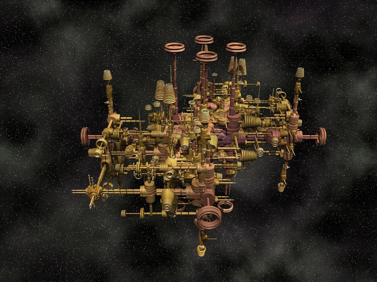 spaceship, space, flying saucer, ufo, space travel, alien, rocket, outer space, spacecraft, space station, technology