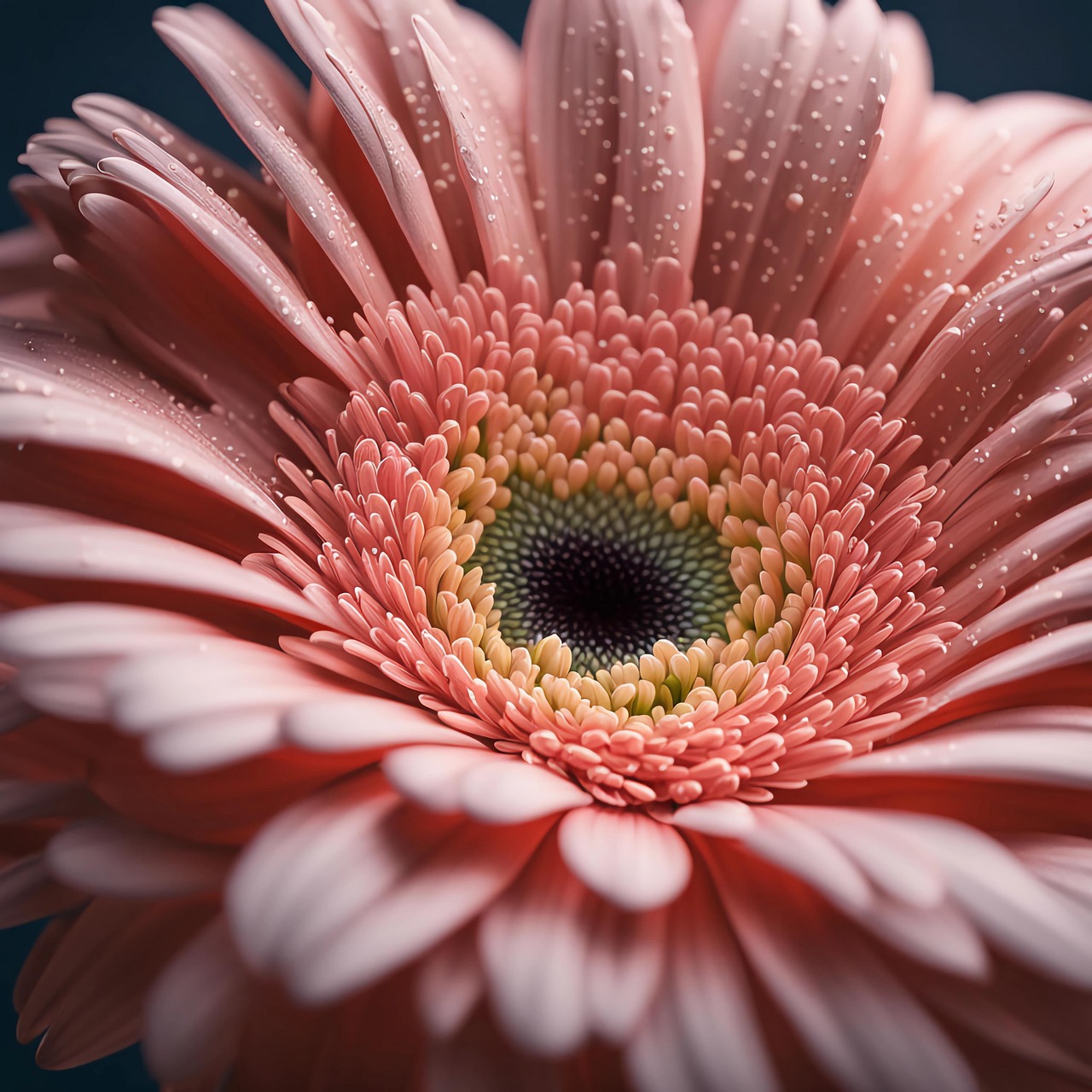 ai generated, pink, flower, transvaal daisy, gerbera, nature, plant, blossom, flora, spring, botany