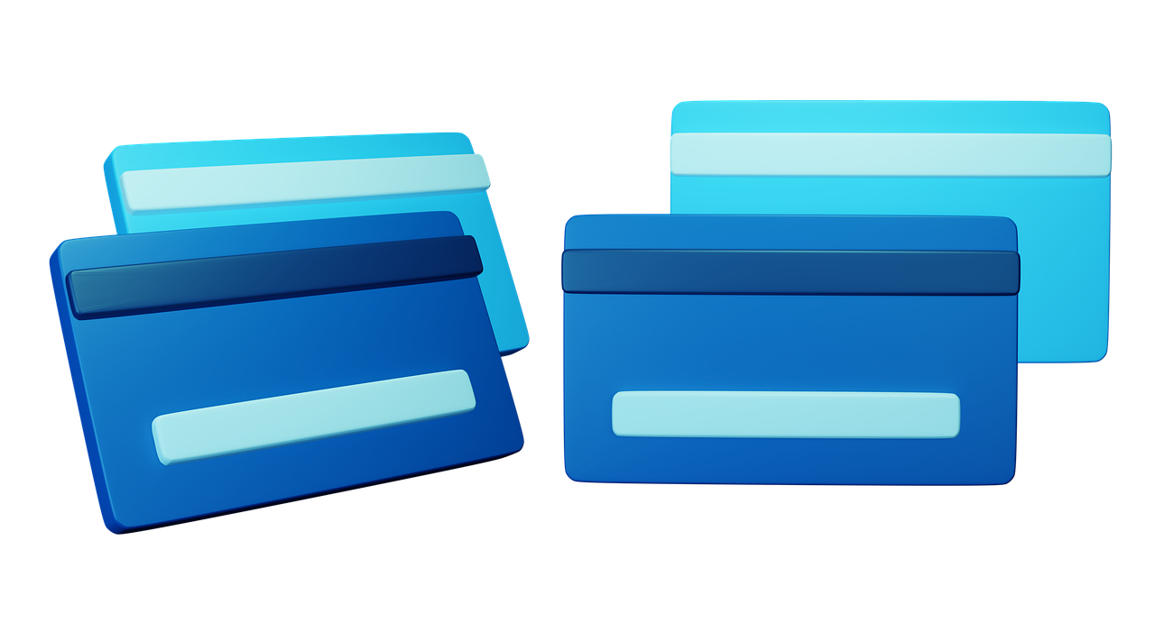credit, card, 3d, celeste, blue, icon, bank, finance