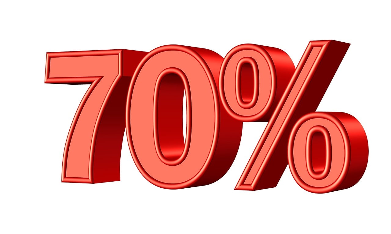 seventy, 70, percent, statistic, money, sign, symbol, sale, discount, offer, icon, percentage, price, number, button, market, red, finance, marketing, promotion, rate, flat, business, special, interest, label, buy, shop, shopping, commerce, credit