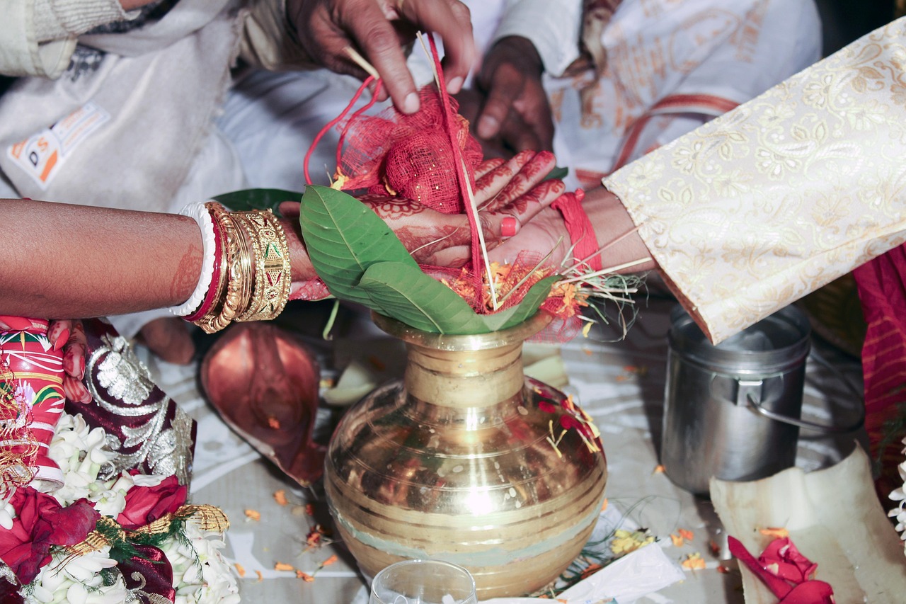 indian, rituals, during, marriage, arrangement, wedding, celebration, decoration, elegant, romantic, romance, love, people, religious, indian wedding