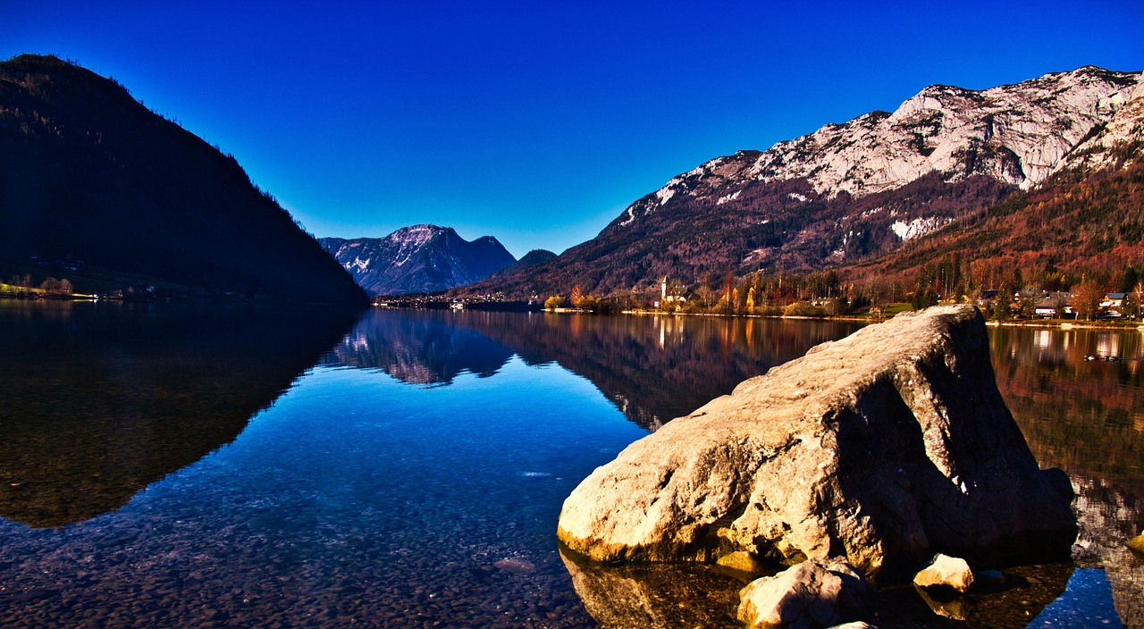 grundlsee, hiking vacation, hike, beauty, stone, mountain, nature, fall, heaven, blue, vacations, natural beauties
