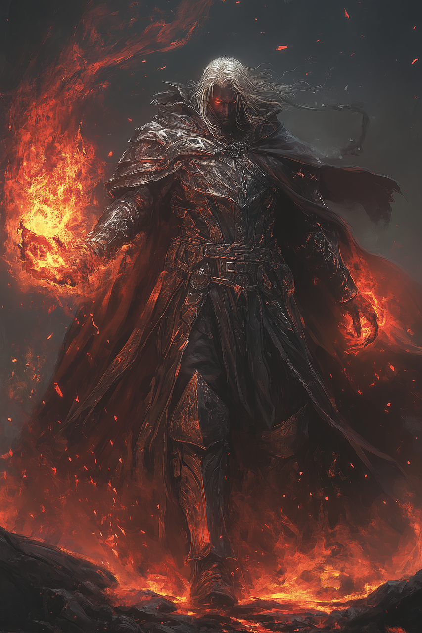 man, wizard, magician, character, fantasy, artwork, mythology, rpg, warrior, magic