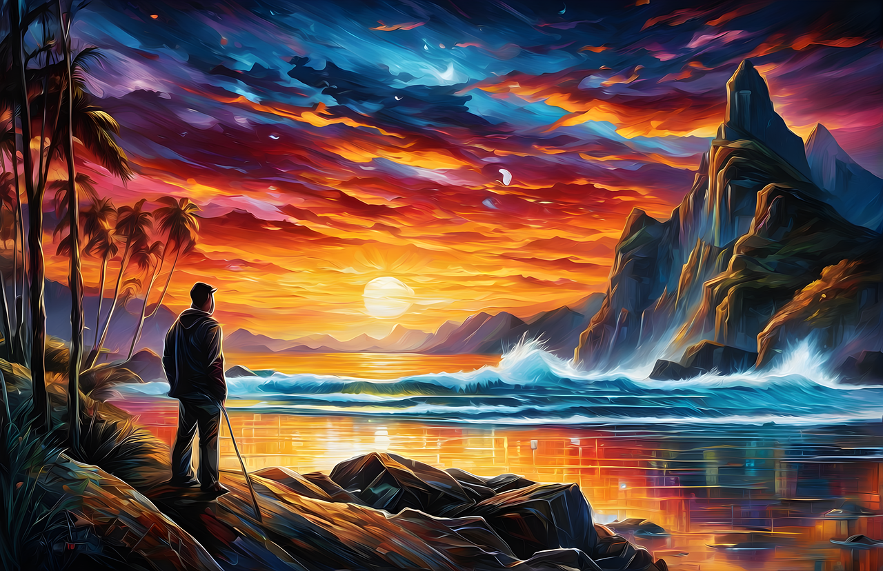 scenic, mountain, lake, artwork, nature, majestic, serene, spectacular, panorama, stunning, tranquil, captivating, picturesque, breathtaking, enchanting, awe-inspiring, idyllic, exquisite, marvelous, gorgeous, mesmerizing, pristine, peaceful, sublime, dreamy, heavenly, digital art